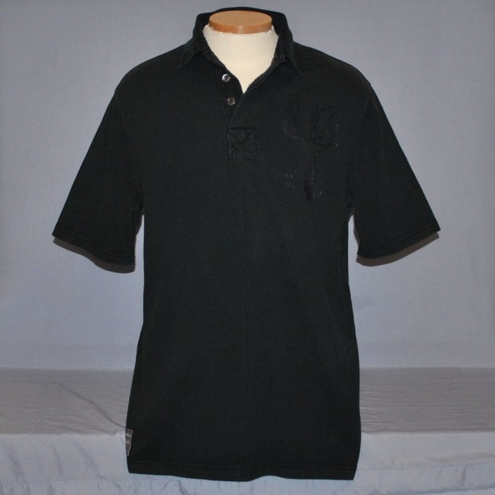 Polo Ralph Lauren Shirt Size Large Faded Black Short Sleeve Polo